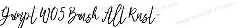 Grimpt W05 Brush Alt Rust字体转换